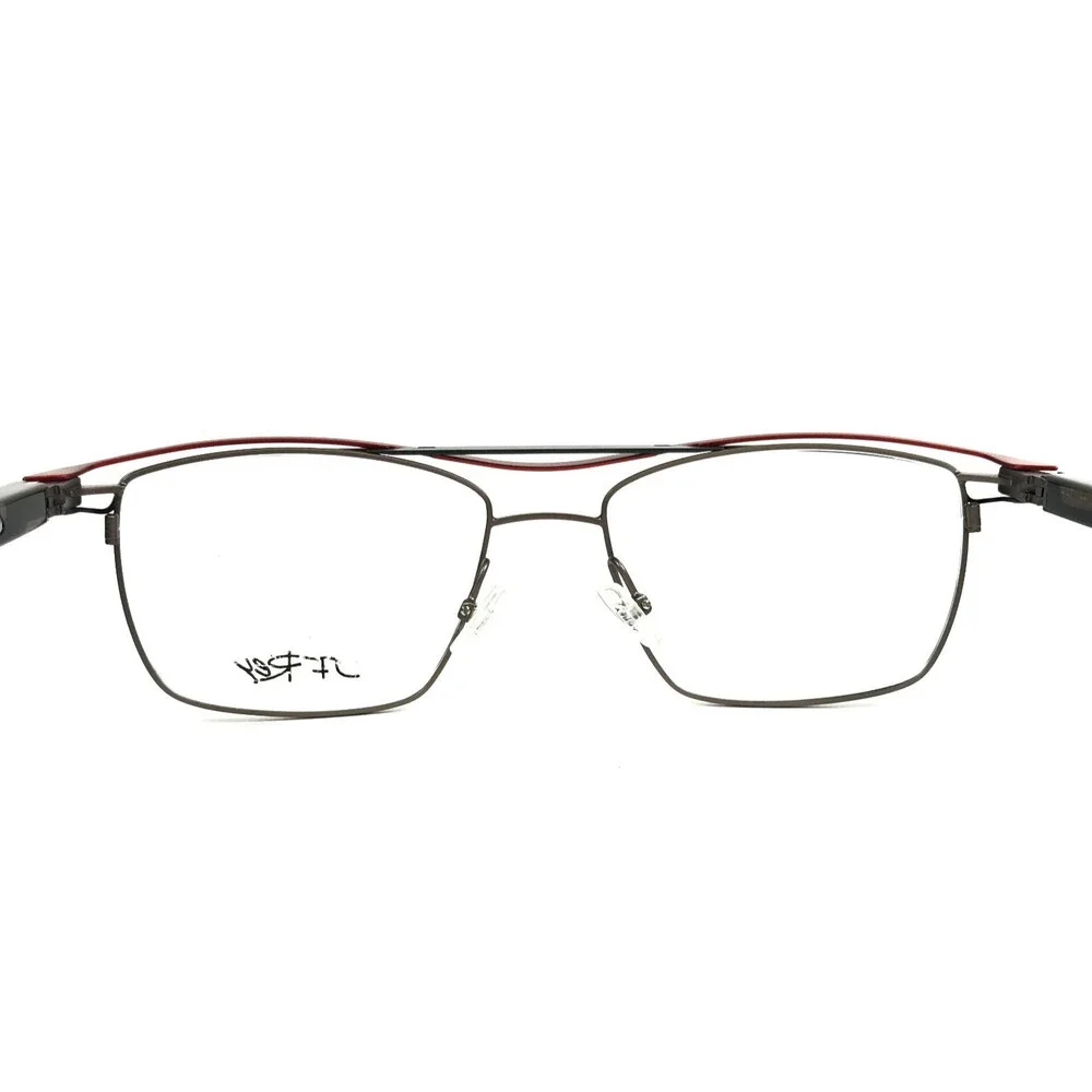 J.F. Rey Eyeglasses Frames JF2963 0530 Brown Blue Gray Red Rectangle 53-17-148